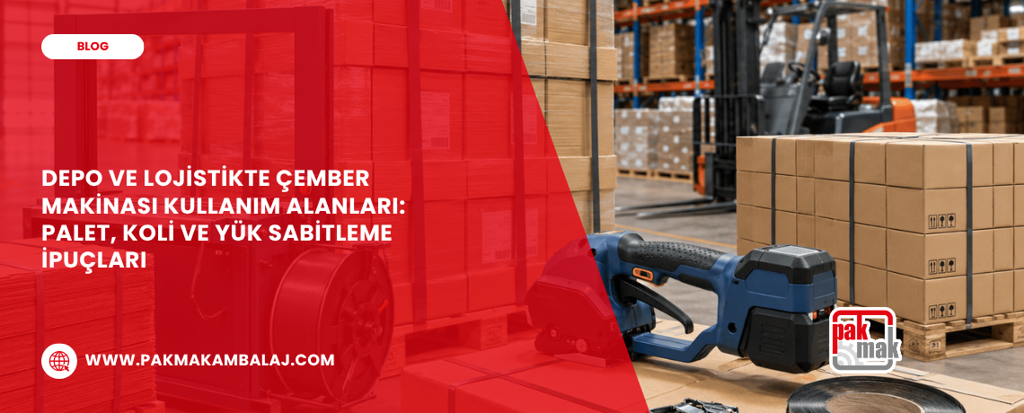 Depo ve Lojistikte Çember Makinası: Palet ve Koli Sabitleme