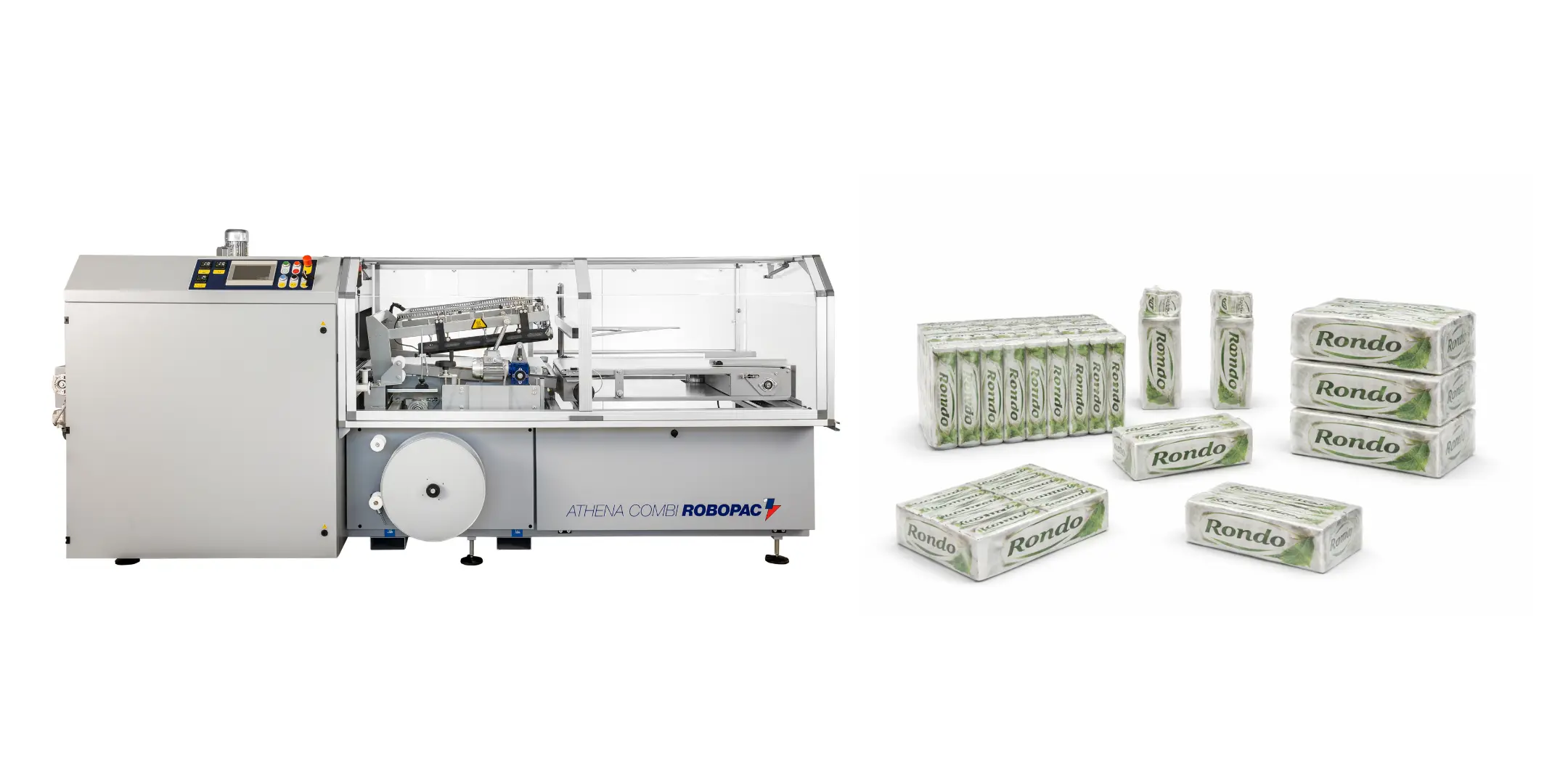 Robopac Athena Combi Fully Automatic Filming and Shrinking Machine