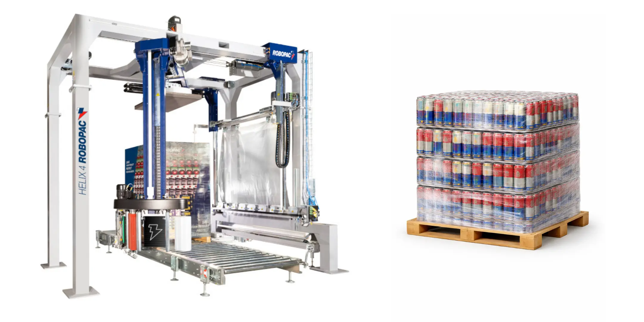 Robopac Helix Evo 4 Fully Automatic Pallet Stretching Machine