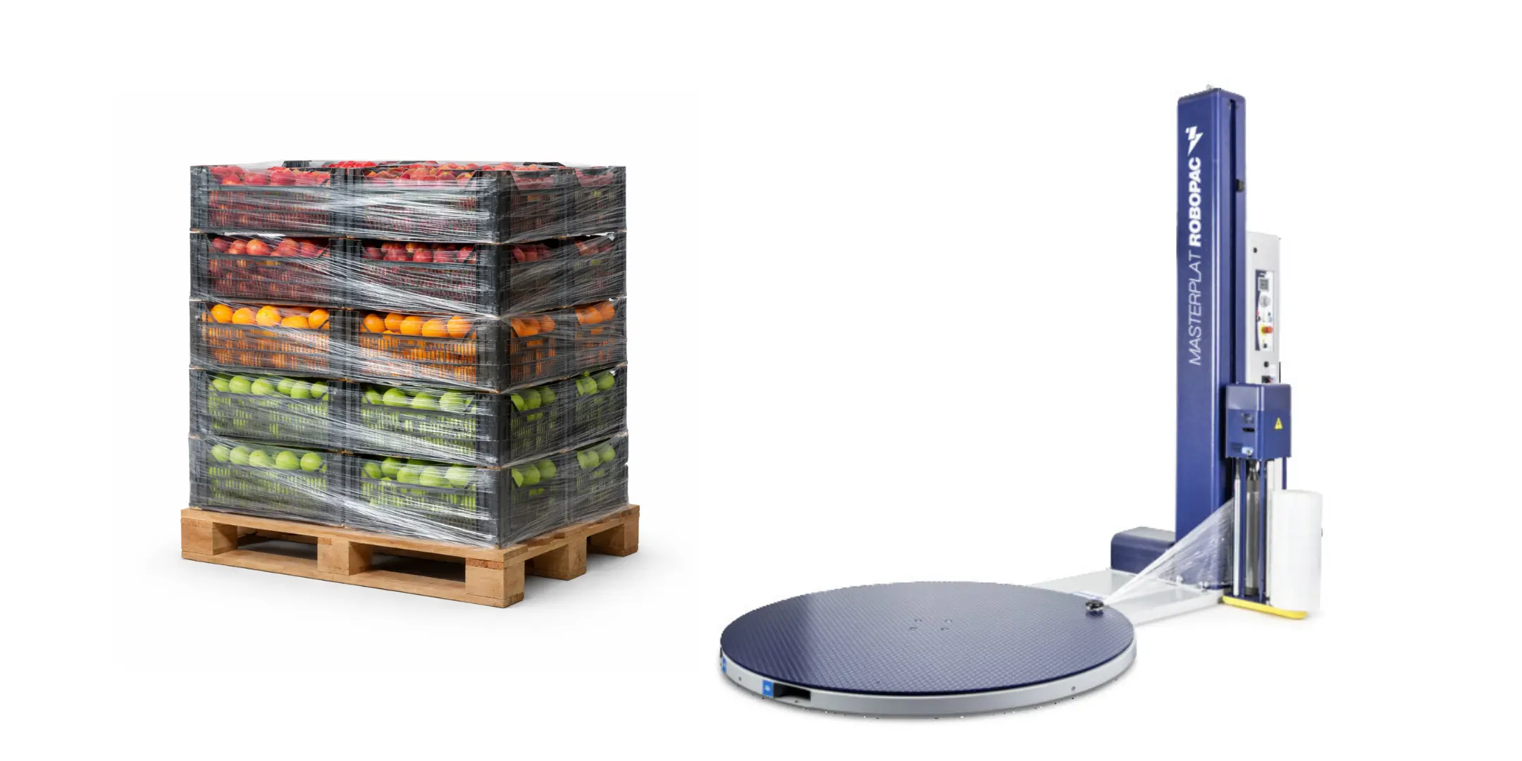 Robopac Masterplat Table Top Printing Stretch Machine