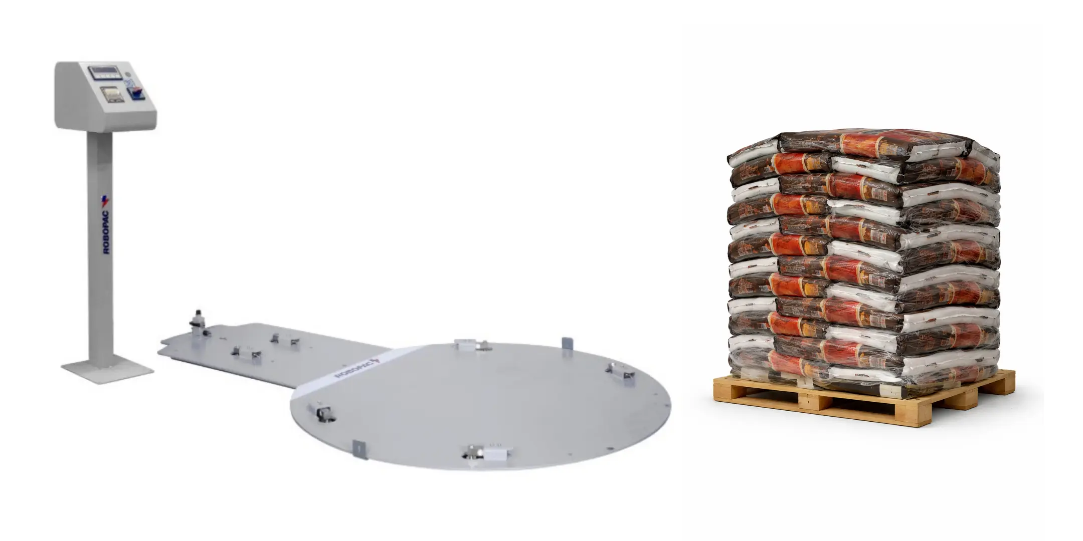 Robopac Weighing System Pallet Stretching Machine