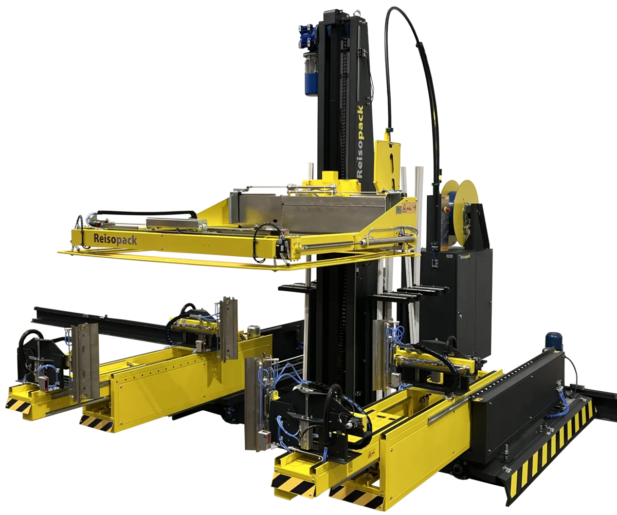 Reisopack 2915 Corner Applicator Multi-Station Pallet Strapping Machine